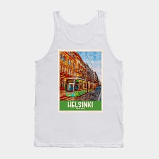 Helsinki Finland Travel Art Tank Top